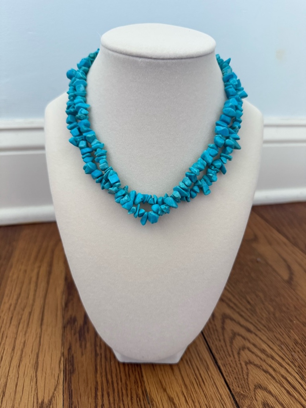 Lauren Ralph Lauren Turquoise Chip Statement Necklace